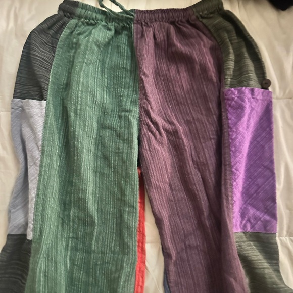Multicolored patchwork harem pants - Picture 2 of 5
